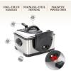 imageElite Gourmet EDF401TX 1700Watt Triple Basket Electric Deep Fryer with Timer and Temperature Knobs and Odor Free Filter 42L 18Cup BlackBlack