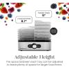 imageElite Gourmet EFD3321X Food Dehydrator Stainless Steel Trays Adjustable Temperature Controls Jerky Herbs Fruit Veggies Dried Snacks Stainless Steel