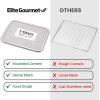 imageElite Gourmet EFD809D Food Dehydrator with 5 Stainless Steel Trays Adjustable Temp ampamp Time  Keep Warm Includes Interior Light Fruit Roll Tray and Recipe Booklet BlackBlack