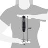 imageElite Gourmet EHB1300 Cordless Rechargeable Hand Blender Variable Speed Blending with OneTouch Power Button Stainless Steel Blades Portable Easy Control Stick Mixer Baby Food Charcoal GreyBlackStainless Steel