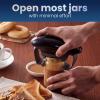 imageElite Gourmet EJO800 High Power Torque Automatic Battery Operated Electric Jar Opener OneTouch Electric Operation Easily Remove MostSize Lids with AutoSize Guides BlackGrayBlackGray