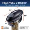 imageElite Gourmet EJO800 High Power Torque Automatic Battery Operated Electric Jar Opener OneTouch Electric Operation Easily Remove MostSize Lids with AutoSize Guides BlackGrayBlackGray