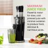 imageElite Gourmet EJX320 Big Mouth Whole Fruit 52 SelfFeeding Chute Cold Press Masticating Slow Juice Extractor HandsFree Less Prep Easy to Clean Impact Resistant BPA Free Tritan BlackBlack