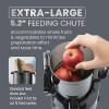imageElite Gourmet EJX320 Big Mouth Whole Fruit 52 SelfFeeding Chute Cold Press Masticating Slow Juice Extractor HandsFree Less Prep Easy to Clean Impact Resistant BPA Free Tritan BlackGraphite