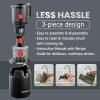 imageElite Gourmet EJX320 Big Mouth Whole Fruit 52 SelfFeeding Chute Cold Press Masticating Slow Juice Extractor HandsFree Less Prep Easy to Clean Impact Resistant BPA Free Tritan BlackGraphite
