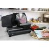 imageElite Gourmet EMT625B Ultimate Precision Electric Deli Food Meat Slicer Removable Stainless Steel Blade Adjustable Thickness Ideal for Cold Cuts Hard Cheese Vegetables ampamp Bread 75 BlackBlack