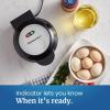 imageElite Gourmet EOM205 NonStick Omelet Frittata Snack Pocket Maker for 2 Individual 65quot Omelets Stainless Steel and BlackStainless Steel and Black