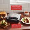 imageElite Gourmet ESM2207XSS Sandwich Panini Maker Grilled Cheese Machine Tuna Melt Omelets Nonstick Cooking Surface 2 Slice 750 Watts Stainless SteelNew Version