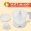 imageElite Gourmet ETS740 BPAFree Electric Citrus Juicer with 2 Cones Compact Large Volume Pulp Control Oranges Lemons Limes Grapefruits with Easy Pour Spout 12L BlackStainless Steel16 ounce