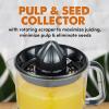 imageElite Gourmet ETS740 BPAFree Electric Citrus Juicer with 2 Cones Compact Large Volume Pulp Control Oranges Lemons Limes Grapefruits with Easy Pour Spout 12L BlackStainless Steel24 ounce
