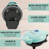 imageElite Gourmet EWM015R Electric Nonstick 45inch Mini Waffle Maker Belgian Waffles Compact Design Hash Browns Keto Snacks Sandwich Eggs Easy to Clean RedMint