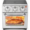 imageElite Gourmet EAF2612DX Personal 21Qt Compact Space Saving Programmable Hot Air Fryer OilLess Healthy Cooker Timer ampamp Temperature Controls 1000W BlackStainless Steel