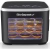 imageElite Gourmet EFD809D Food Dehydrator with 5 Stainless Steel Trays Adjustable Temp ampamp Time  Keep Warm Includes Interior Light Fruit Roll Tray and Recipe Booklet BlackBlack