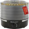imageElite Gourmet EFD809D Food Dehydrator with 5 Stainless Steel Trays Adjustable Temp ampamp Time  Keep Warm Includes Interior Light Fruit Roll Tray and Recipe Booklet BlackBlack and Gray