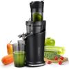 imageElite Gourmet EJX320 Big Mouth Whole Fruit 52 SelfFeeding Chute Cold Press Masticating Slow Juice Extractor HandsFree Less Prep Easy to Clean Impact Resistant BPA Free Tritan BlackBlack