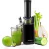 imageElite Gourmet EJX600 Compact Small SpaceSaving Masticating Slow Juicer Cold Press Juice Extractor Nutrient and Vitamin Dense BPAFree Tritan Easy to Clean 16 oz Juice Cup Charcoal GreyBlack