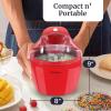 imageAmericana EIM1400R 15 Qt Freezer Bowl Automatic Easy Homemade Electric Ice Cream Maker Ingredient Chute OnOff Switch No Salt Needed Creamy Ice Cream Gelato Frozen Yogurt Sorbet Recipe BookRed