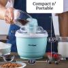 imageElite Gourmet Americana Collection Elite EIM520M 1 Quart Automatic Easy Homemade Electric Ice Cream Maker Frozen Yogurt Sorbet Gelato Treat with Recipes MintSpearmint