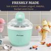 imageElite Gourmet Americana Collection Elite EIM520M 1 Quart Automatic Easy Homemade Electric Ice Cream Maker Frozen Yogurt Sorbet Gelato Treat with Recipes MintSpearmint