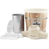imageElite Gourmet EIM924LX 4 quart Old Fashioned Electric Ice Cream Maker Pine BucketCream