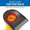 imageElite Gourmet Fast Hot Air Popcorn Popper 1300W Electric Popcorn Maker with Measuring Cup ampamp Butter Melting Tray OilFree Great for Home Party Kids Safety ETL Approved 4Quart Yellow4 Quart