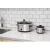 imageElite Gourmet MST1234B 6 Quart Diamond Pattern Slow Cooker Removable DishwasherSafe Stoneware Pot with Tempered Glass Lid CoolTouch Handles 6 Quart Black5 Quarts