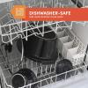 imageElite Gourmet MST1234B 6 Quart Diamond Pattern Slow Cooker Removable DishwasherSafe Stoneware Pot with Tempered Glass Lid CoolTouch Handles 6 Quart Black5 Quarts