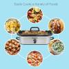 imageElite Gourmet MST5240SS Crock Slow Cooker Locking Lid Adjustable Temperature Keep Warm Oven ampamp DishwasherSafe Casserole Pan 35Qt Capacity Stainless SteelStainless Steel