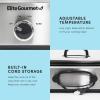 imageElite Gourmet MST5240SS Crock Slow Cooker Locking Lid Adjustable Temperature Keep Warm Oven ampamp DishwasherSafe Casserole Pan 35Qt Capacity Stainless SteelStainless Steel
