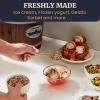 imageElite Gourmet MaxiMatic EIM924L 4 quart Old Fashioned Electric Ice Cream Maker Pine BucketWalnut