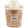 imageElite Gourmet MaxiMatic EIM924L 4 quart Old Fashioned Electric Ice Cream Maker Pine BucketCream