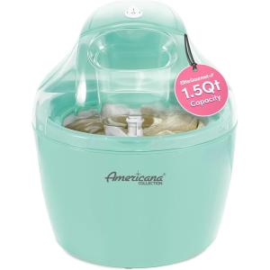 imageAmericana Collection Elite EIM1432M 15 Quart Automatic Easy Homemade Electric Ice Cream Maker Frozen Yogurt Sorbet Gelato Treat with Recipes Mint15 Quart