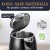 imageElite Gourmet EKT1821 18L Double Wall Insulated CoolTouch 1500W Kettle wStainless Steel Interior ampamp Lid 360 Swivel Base for Cord Free Serving Power On Lever Auto ShutOff Boil Dry Black