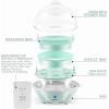 imageElite Gourmet EGC700DKG Rapid Egg Cooker 7 EasyToPeel Hard Medium Soft Boiled Eggs Poacher Omelet Maker Auto ShutOff Alarm 16Recipe Booklet BPAFree ShadowSeafoam