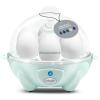 imageElite Gourmet EGC700BL Rapid Egg Cooker 7 EasyToPeel Hard Medium Soft Boiled Eggs Poacher Omelet Maker Auto ShutOff Alarm 16Recipe Booklet BPAFree OceanMint